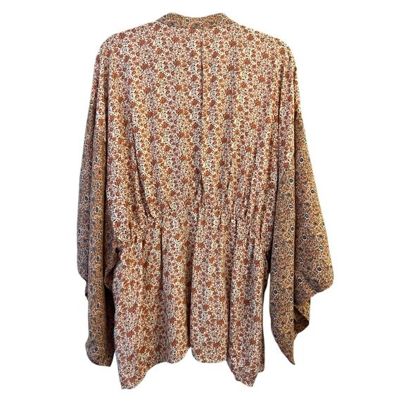 Sim & Sam Floral Kimono sz S/M runs large Boho Cottagecore super cute!!! - Picture 2 of 6